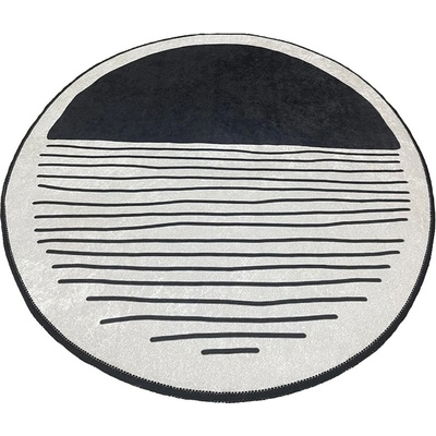 Foutastic Черна и бежова постелка за баня Bomb - Foutastic (510CHL1175)