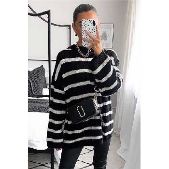 Madmext Дамски пуловер mg759 - Черен 289992 (289992_Черно)