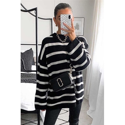 Madmext Дамски пуловер mg759 - Черен 289992 (289992_Черно)