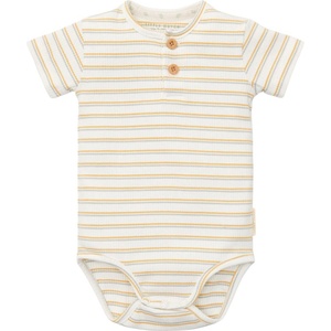 Little Dutch Бебешко боди с къс ръкав Little Dutch - Multi stripe, 74 cm, 6-9 м (CL24290005) - baby