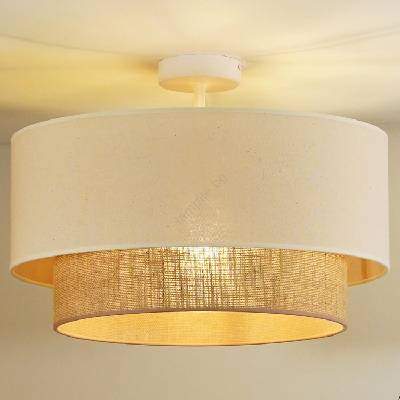 - Полилей за повърхностен монтаж BOHO 1xE27/15W/230V Ø 45 см кремав/кафяв (DU601078)