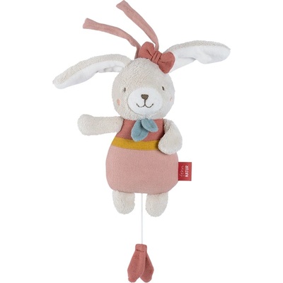 Fehn fehnNATUR Musical Rabbit контрастна играчка за окачане с мелодия