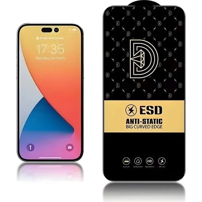 Izmael Diamond антистатично закалено стъкло за Apple iPhone 14 Pro Max - Черен KP24198 (24198)