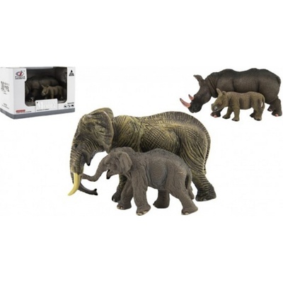 Teddies Zvířátka safari ZOO 2 ks