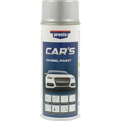 Presto Car´s farba na disky auta strieborná 400 ml, strieborný