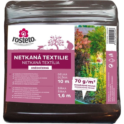 Rosteto Neotex netkaná textília 10 x 1,6 m 70g hnedočierna