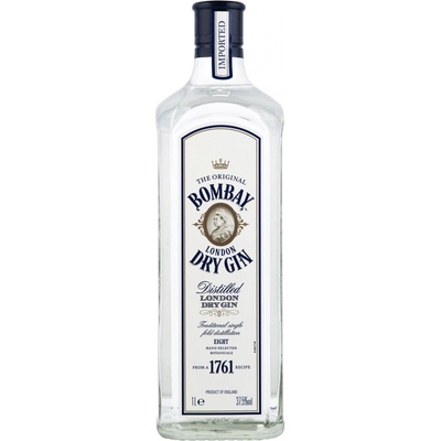 Bombay Original Dry Gin 37,5% 1 l (holá láhev)