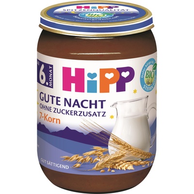 Hipp Био млечна каша Hipp Лека нощ - 7 зърна, 190 g (5516)