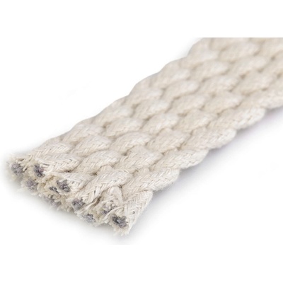 Popruh bavlněný splétaný š. 20mm - Režná světlá