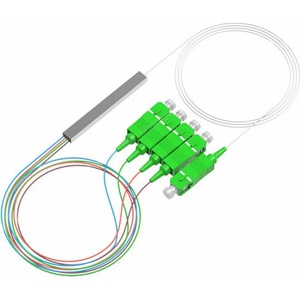 Conneu Оптичен PLC сплитер 1х4 с SC-APC конектори, Blockless, 0.7 м. , Conneu (CNPLC-104-SCA0.7-SCA0.7-BL)