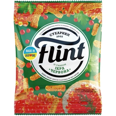 FLINT Snack z pšeničného chleba s príchuťou kaviáru 50 g