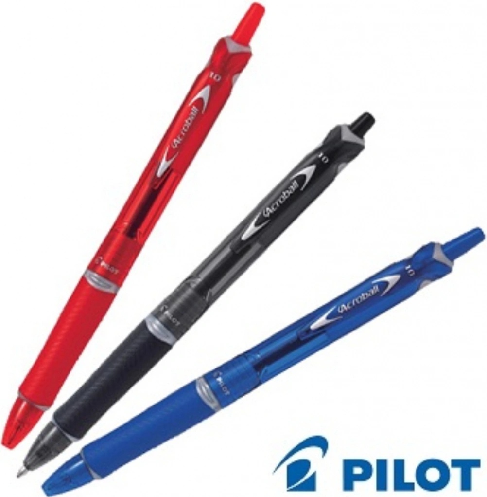 PILOT Begreen Acroball Kugelschreiber 6er Pack – Schwarz, 0,32 Mm Strich, Mit Ergonomischem Griff, 78% Recycelt