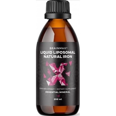 BrainMax Liposomal Natural Iron lipozomálne Železo 200 ml