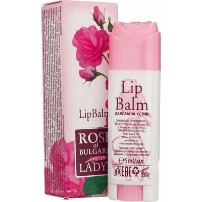 Rose of Bulgaria Ochranná rtěnka s UV filtrem a bambuckým máslem 5 ml
