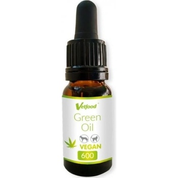 VetFood Green Oil 600 - масло от конопено семе и вечерна иглика за кучета и котки, 10 мл - Полша