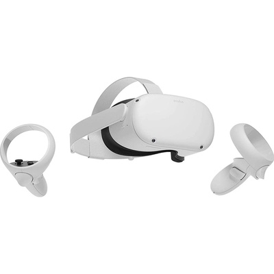 Очила за виртуална реалност Oculus Quest 2 128GB, безжични, Dual OLED дисплей, Oculus Touch контролери, Wi-Fi Bluetooth, USB, за PC, бял