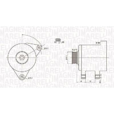 Alternátor MAGNETI MARELLI 063731569010