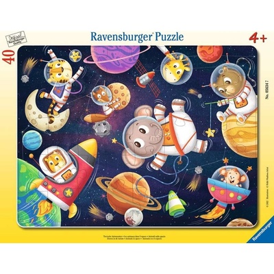 RAVENSBURGER Zvieratká vo vesmíre 40 dielov