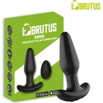 Brutus Rimmer Vibrating Buttplug with Rimming Beads & App Black