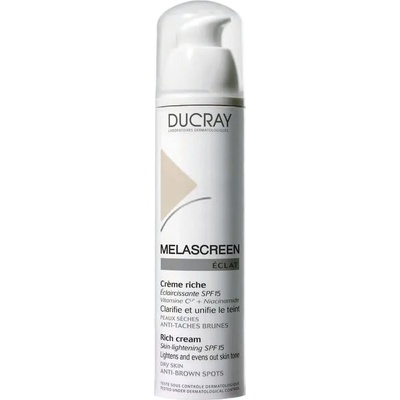 Ducray Изсветляващ крем за суха кожа , Ducray Melascreen Eclat Rich Cream SPF15 40ml