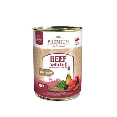 POKUSA POKUSA - консерва за кучета с говеждо и крил - 400гр (PO_1BfKrill-400)