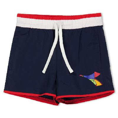 Детски бански гащета Diadora Unisex Kids' Ju. Beach Short Swim Shorts - Blue Frieze