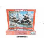 Castorland 2000-piece puzzle C-201013-2 Pandas Winter Fun