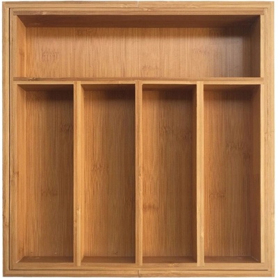 KINGHoff Vložka/organizér do zásuvky, Rozšiřitelná vložka do zásuvky, 52/31X31Cm, Bambus, Kh-1218