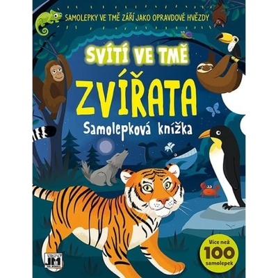 Samolepková knížka svítí ve tmě Zvířata