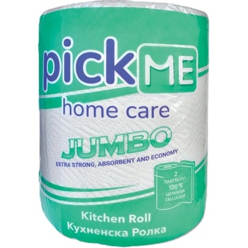 PickME Кухненска ролка Pick Me Jumbo зелена 2 пласта 1бр (2/876)