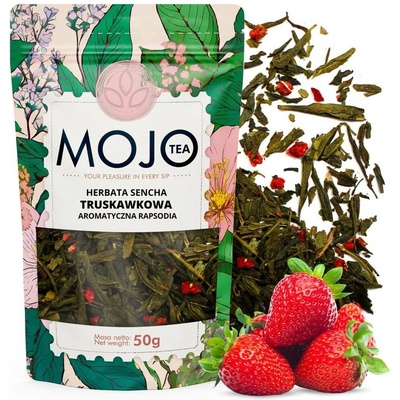 Mojo Tea Zelený čaj Sencha Jahoda 50 g