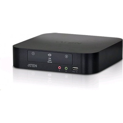 Aten CS-1942 KVM switch Mini DisplayPort Dual View 2PC, USB, Audio – Zboží Živě