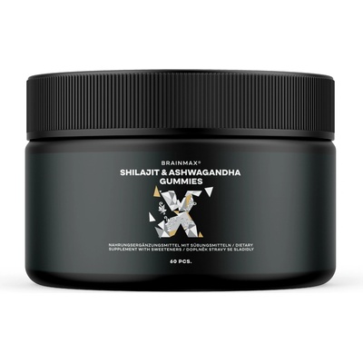 BrainMax Shilajit & Ashwagandha Gummies 60 bonbónov