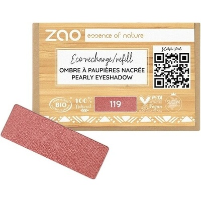 Zao Oci Eyeshadow-Primer Perleťová náplň do očních stínů 119 Coral Rose 1,3 g