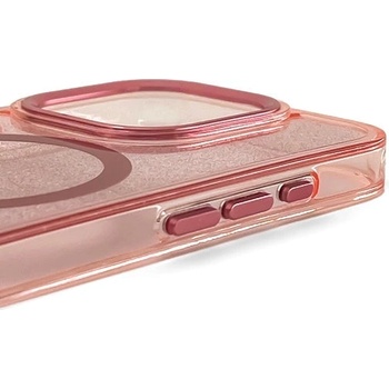 HQWear Блестящ калъф с MagSafe за iPhone 16e - розов (5907769374678)