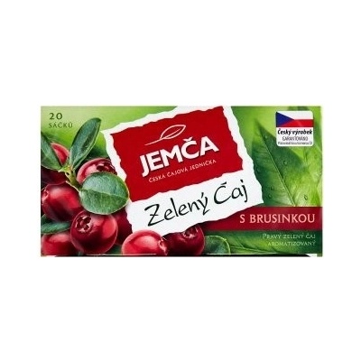 Jemča zelený čaj s brusinkou 20 x 1,5 g