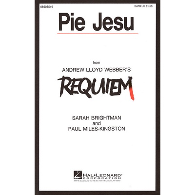 Pie Jesu noty pro sbor SATB a klavír 1022151