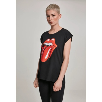 Image 1 of MERCHCODE Дамска тениска Merchcode Rolling Stones Tongue в черен цвятUB-MC326-00007 - Черен, размер 5XL