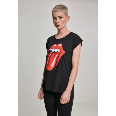 MERCHCODE Дамска тениска Merchcode Rolling Stones Tongue в черен цвятUB-MC326-00007 - Черен, размер S