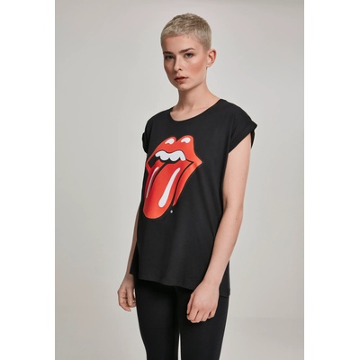 MERCHCODE Дамска тениска Merchcode Rolling Stones Tongue в черен цвятUB-MC326-00007 - Черен, размер 5XL