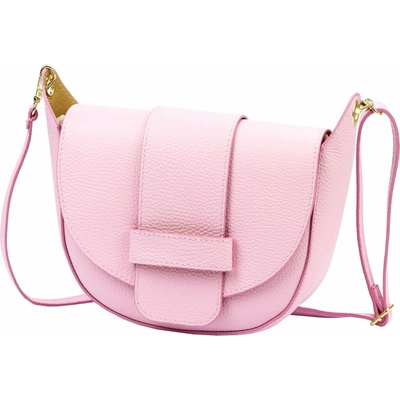Luka dámska kožená crossbody kabelka púdrovo ružová 25-049