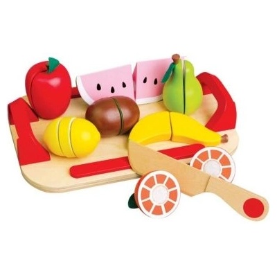 Lelin - Дървени плодове за рязане с табличка (L40038)