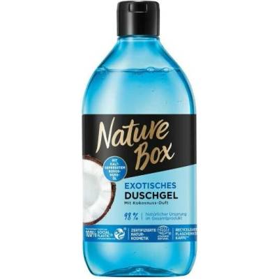 Nature Box hydratační sprchový gel s exotickou vůní kokosu 385 ml