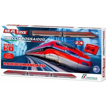 RE.EL Toys RC vlak Frecciarossa 1000 RC měřítko H0 2,4GHz vlak 91cm dráha 5m
