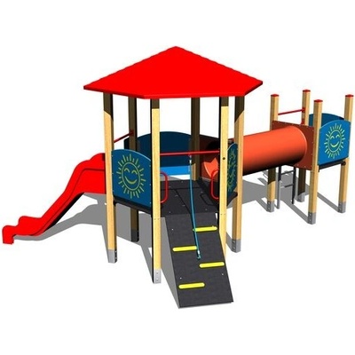 Playground System dvouvěžová sestava se skluzavkou 6U220D