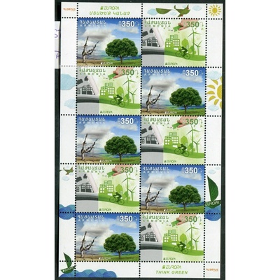(2016) MiNr. 989 - 990 **, PL - Arménie - EUROPA - Myslíme zeleně