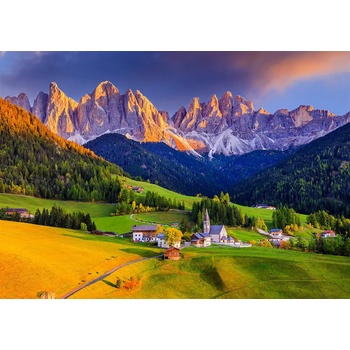 Enjoy - Puzzle Church in Dolomites Mountains, Italy 1000 - 1 000 piese