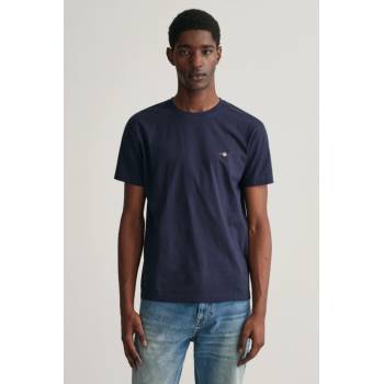 Gant tričko SLIM SHIELD SS T-SHIRT modrá