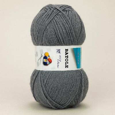 Pletací příze Vlnap BATOLE 56177 světle šedá, klasická, 100g/416m