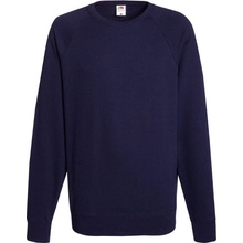 Fruit of the Loom Mikina Lightweight Raglan Sweat raglánová COT-162138a3601 Navy deep